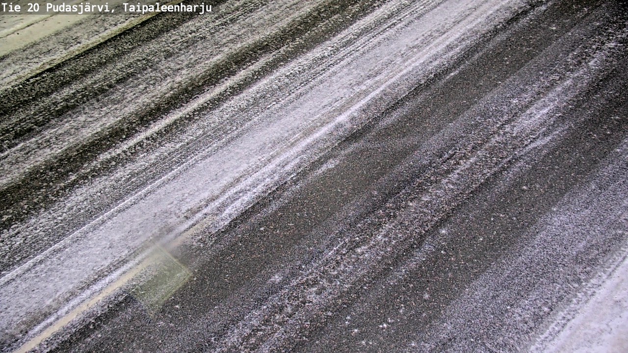 Weather Camera Image Väg 20 Pudasjärvi, Taipaleenharju, Pudasjärvi, Pohjois-Pohjanmaa