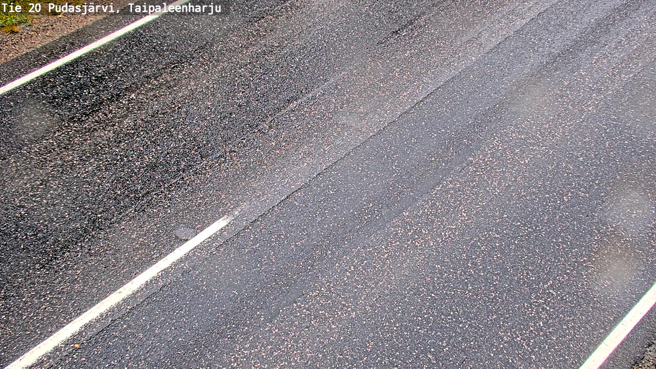 Weather Camera Image Väg 20 Pudasjärvi, Taipaleenharju, Pudasjärvi, Pohjois-Pohjanmaa
