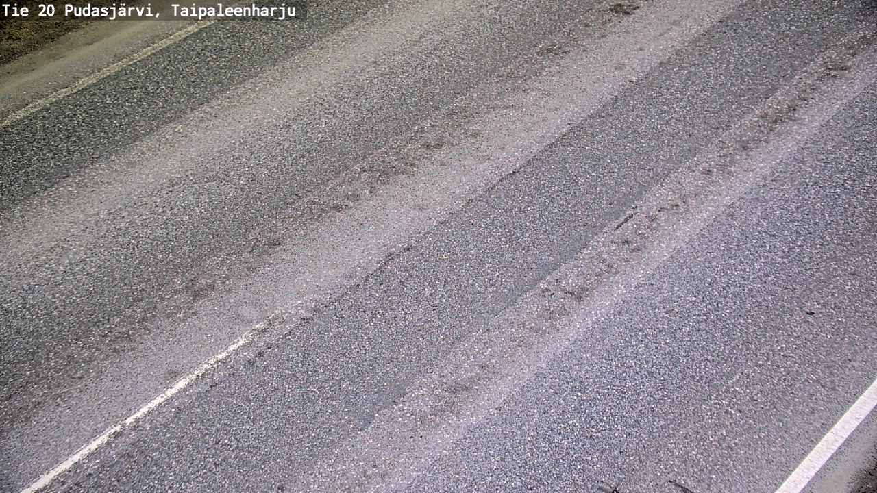 Weather Camera Image Road 20 Pudasjärvi, Taipaleenharju, Pudasjärvi, Pohjois-Pohjanmaa