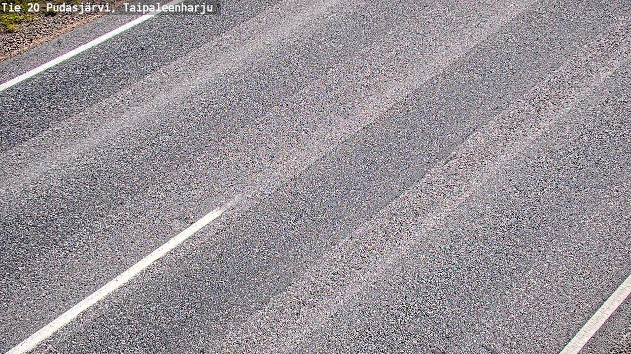 Weather Camera Image Road 20 Pudasjärvi, Taipaleenharju, Pudasjärvi, Pohjois-Pohjanmaa