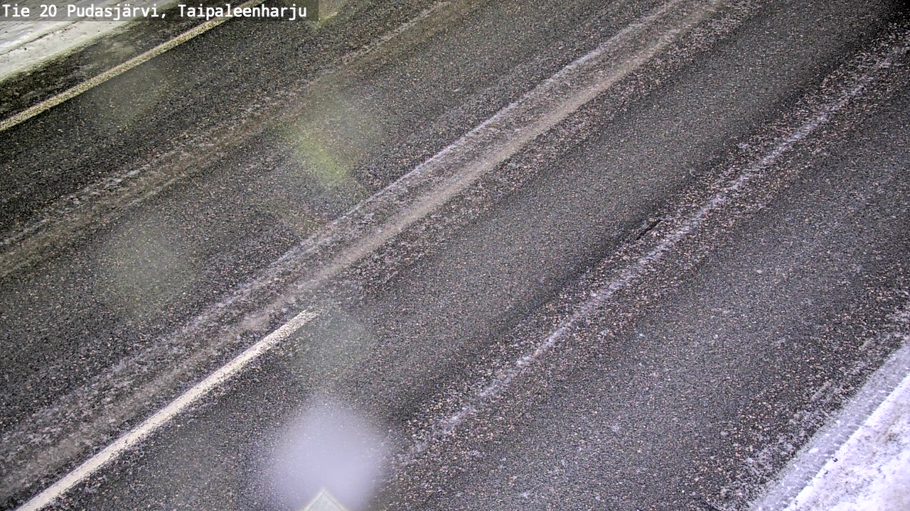 Weather Camera Image Väg 20 Pudasjärvi, Taipaleenharju, Pudasjärvi, Pohjois-Pohjanmaa