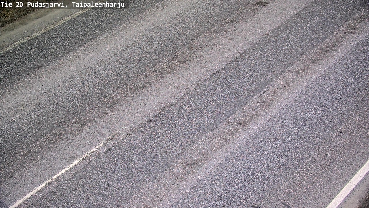Weather Camera Image Road 20 Pudasjärvi, Taipaleenharju, Pudasjärvi, Pohjois-Pohjanmaa