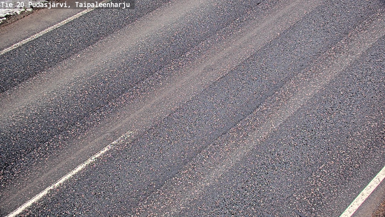 Kelikamerat Kuva Tie 20 Pudasjärvi, Taipaleenharju, Pudasjärvi, Pohjois-Pohjanmaa