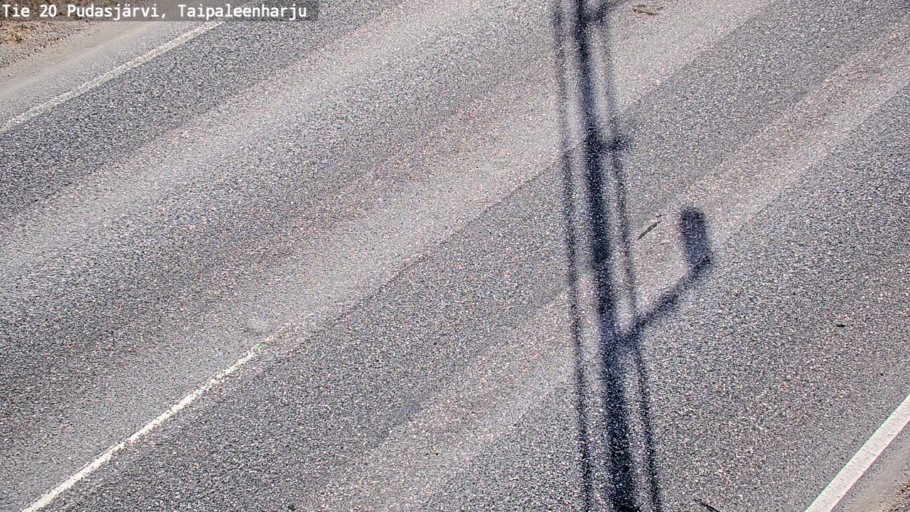 Weather Camera Image Road 20 Pudasjärvi, Taipaleenharju, Pudasjärvi, Pohjois-Pohjanmaa