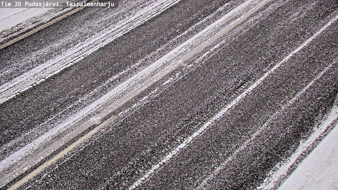 Weather Camera Image Väg 20 Pudasjärvi, Taipaleenharju, Pudasjärvi, Pohjois-Pohjanmaa