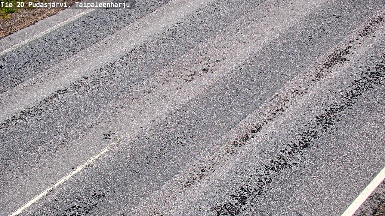 Weather Camera Image Road 20 Pudasjärvi, Taipaleenharju, Pudasjärvi, Pohjois-Pohjanmaa