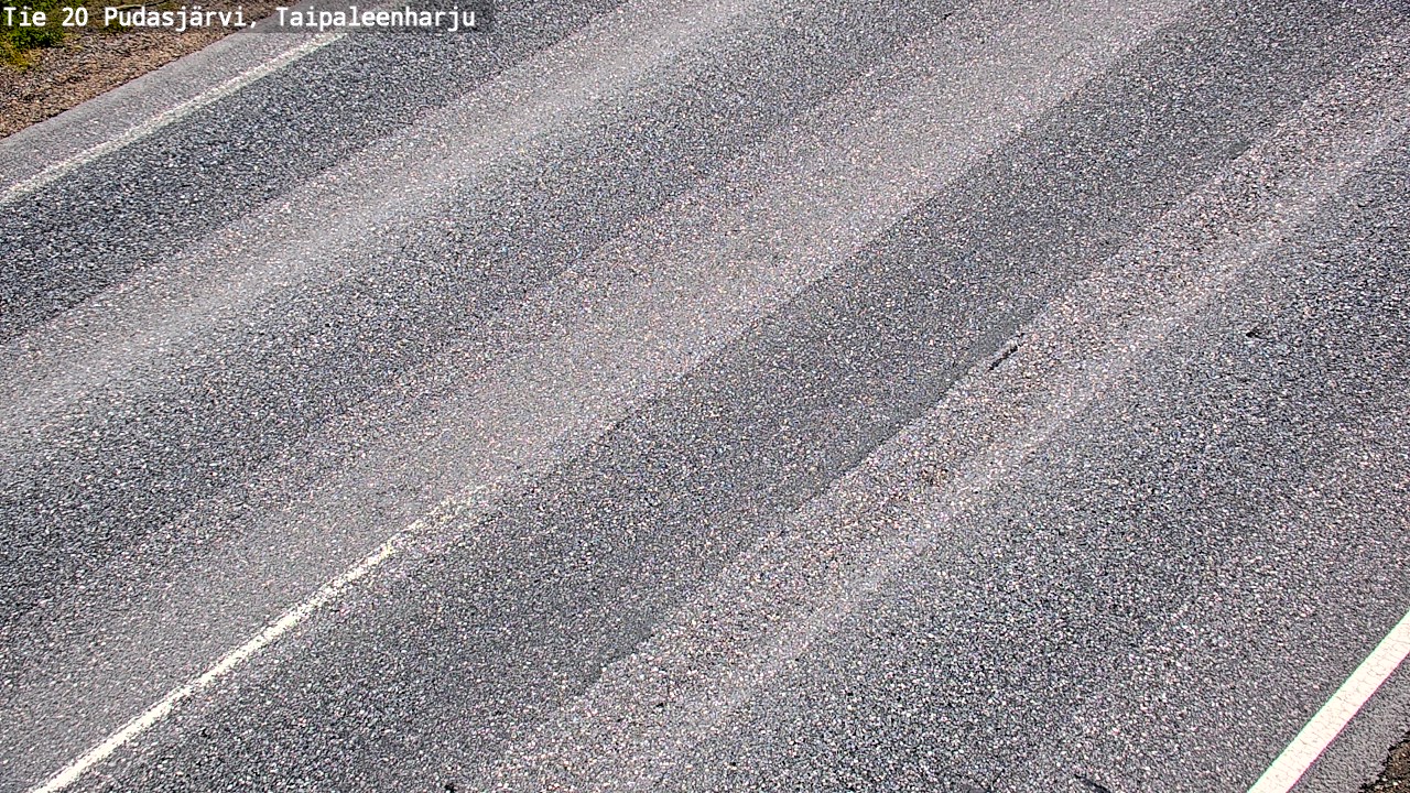 Weather Camera Image Väg 20 Pudasjärvi, Taipaleenharju, Pudasjärvi, Pohjois-Pohjanmaa