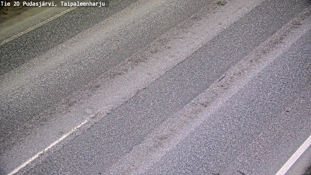 Weather Camera Image Road 20 Pudasjärvi, Taipaleenharju, Pudasjärvi, Pohjois-Pohjanmaa