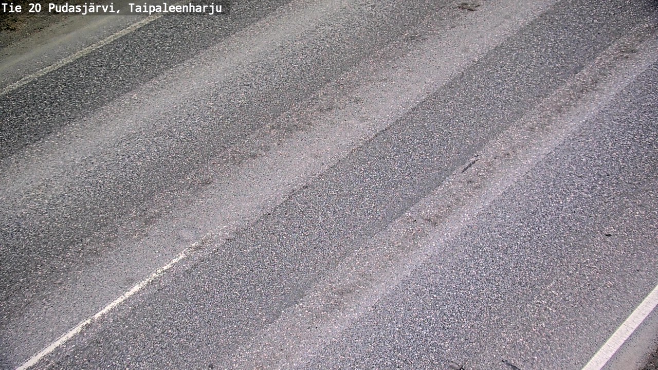 Weather Camera Image Road 20 Pudasjärvi, Taipaleenharju, Pudasjärvi, Pohjois-Pohjanmaa