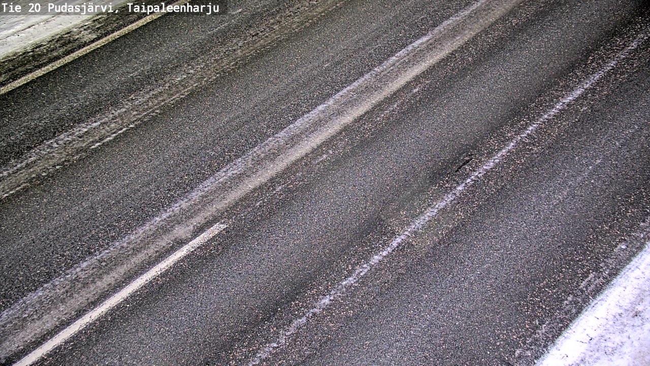 Weather Camera Image Väg 20 Pudasjärvi, Taipaleenharju, Pudasjärvi, Pohjois-Pohjanmaa