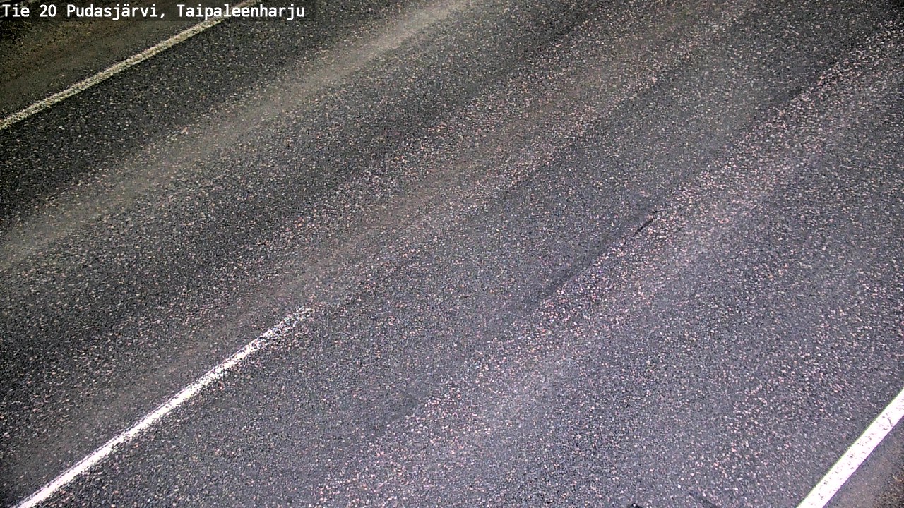Weather Camera Image Road 20 Pudasjärvi, Taipaleenharju, Pudasjärvi, Pohjois-Pohjanmaa
