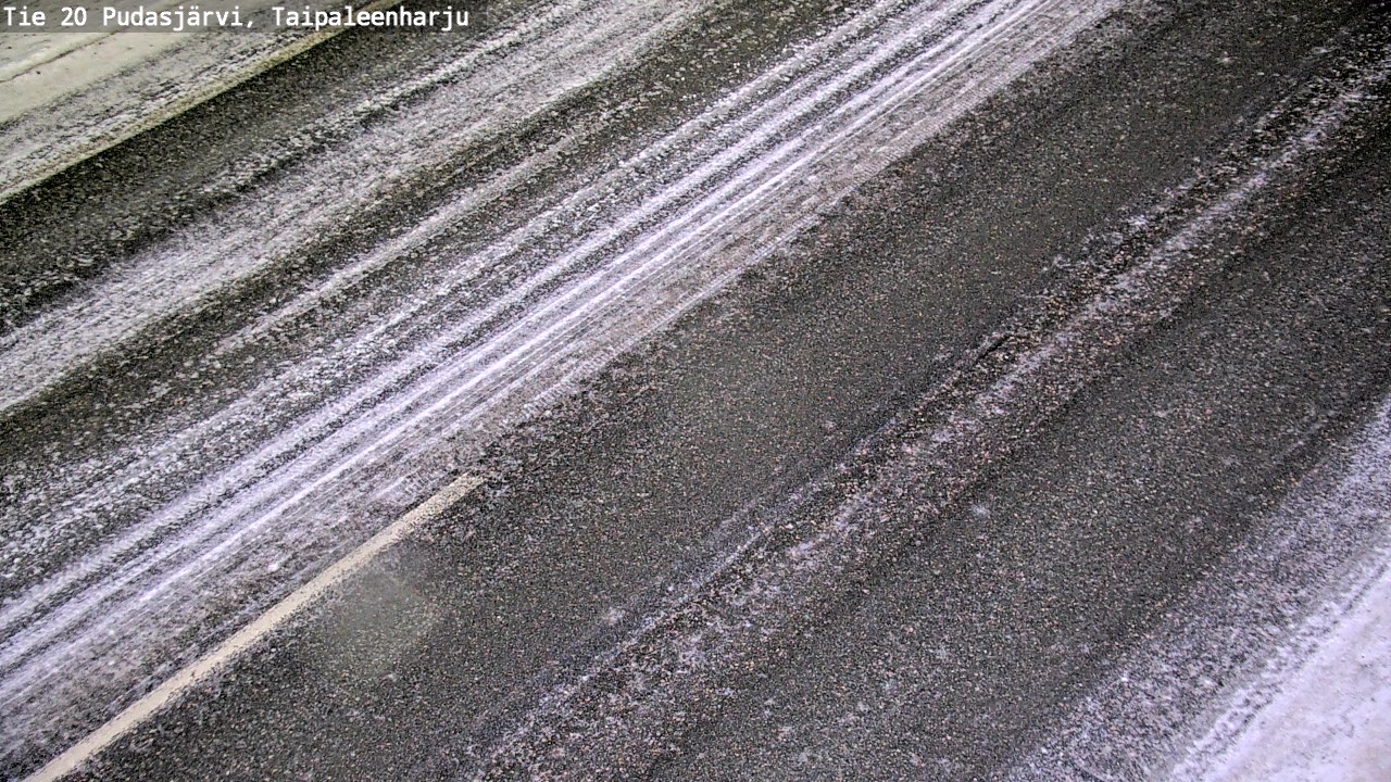 Weather Camera Image Väg 20 Pudasjärvi, Taipaleenharju, Pudasjärvi, Pohjois-Pohjanmaa