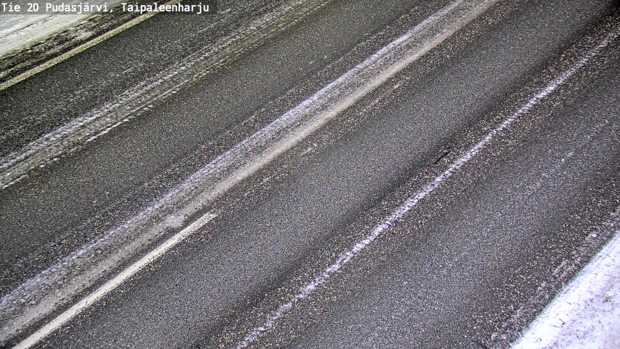 Weather Camera Image Väg 20 Pudasjärvi, Taipaleenharju, Pudasjärvi, Pohjois-Pohjanmaa