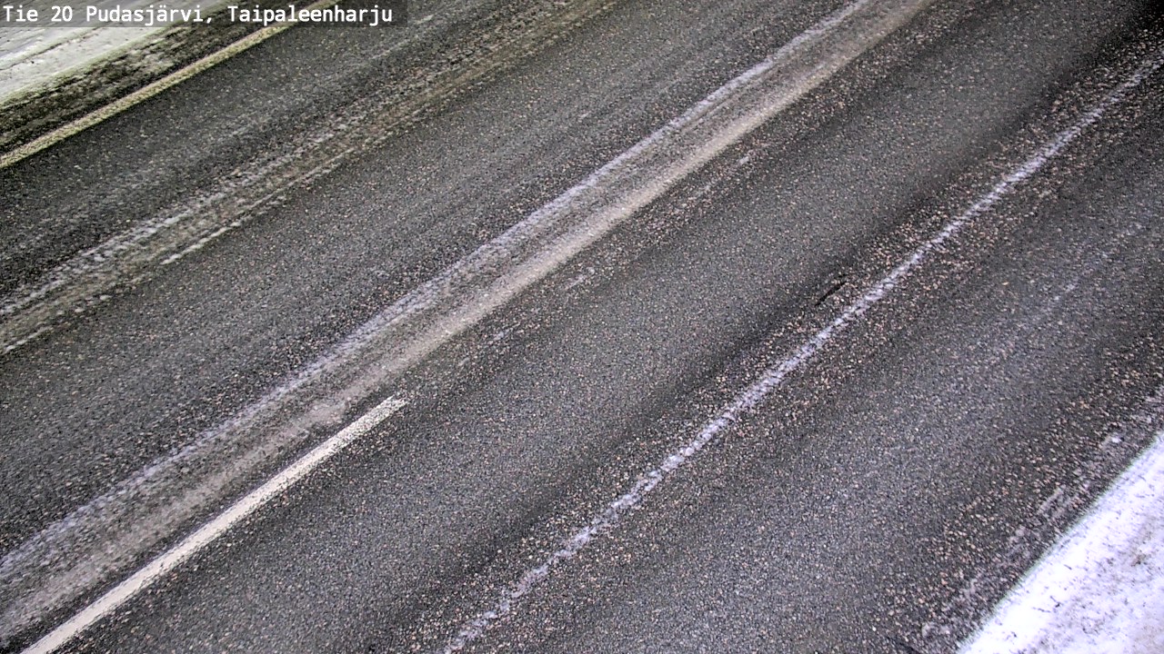 Weather Camera Image Väg 20 Pudasjärvi, Taipaleenharju, Pudasjärvi, Pohjois-Pohjanmaa