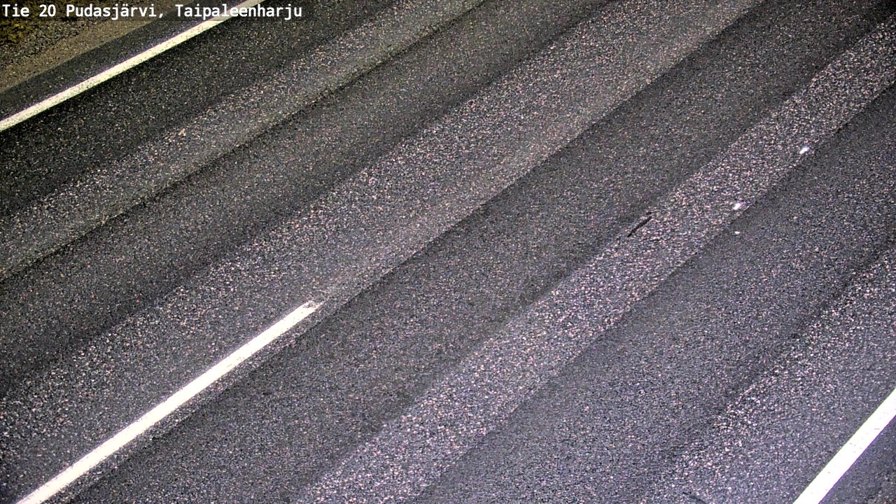 Weather Camera Image Road 20 Pudasjärvi, Taipaleenharju, Pudasjärvi, Pohjois-Pohjanmaa