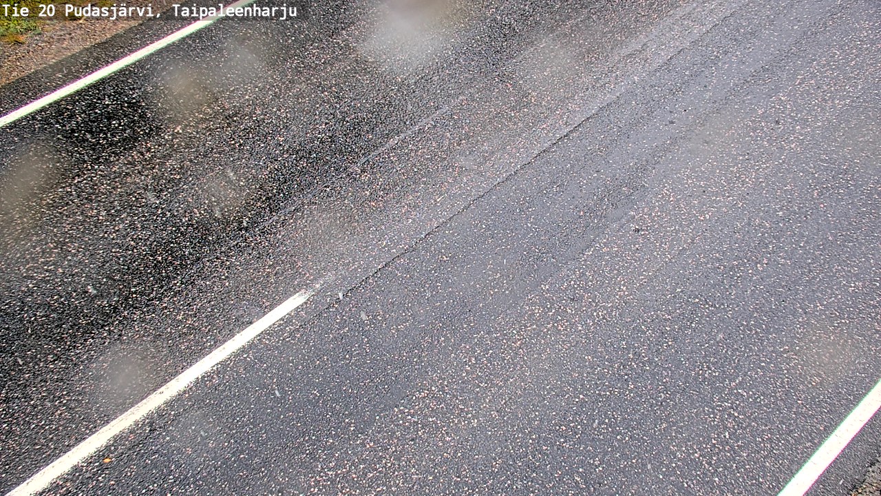Weather Camera Image Väg 20 Pudasjärvi, Taipaleenharju, Pudasjärvi, Pohjois-Pohjanmaa