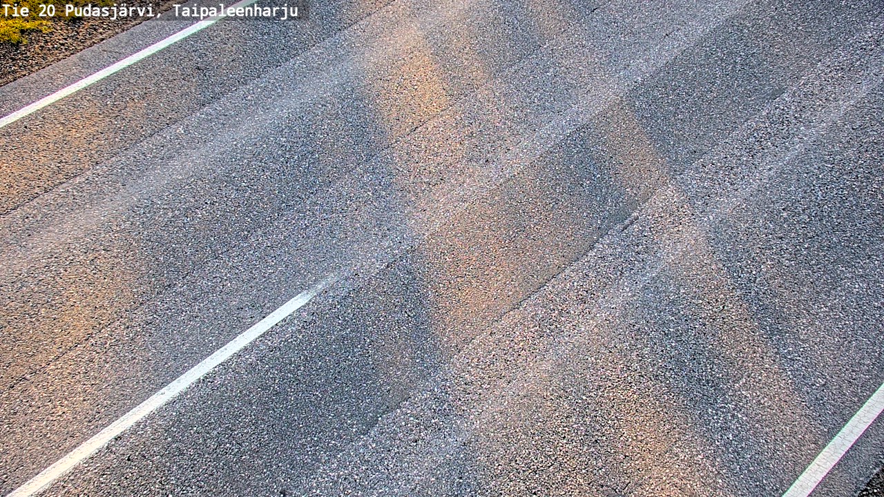 Weather Camera Image Road 20 Pudasjärvi, Taipaleenharju, Pudasjärvi, Pohjois-Pohjanmaa