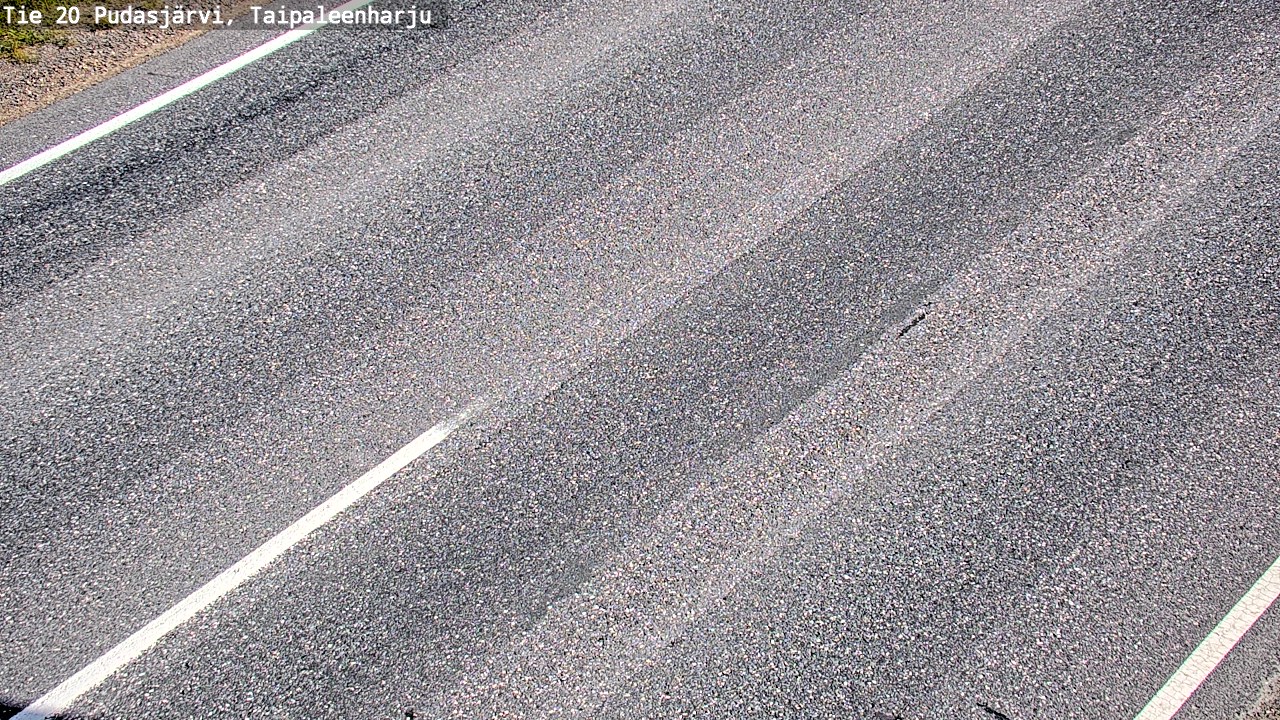 Weather Camera Image Road 20 Pudasjärvi, Taipaleenharju, Pudasjärvi, Pohjois-Pohjanmaa