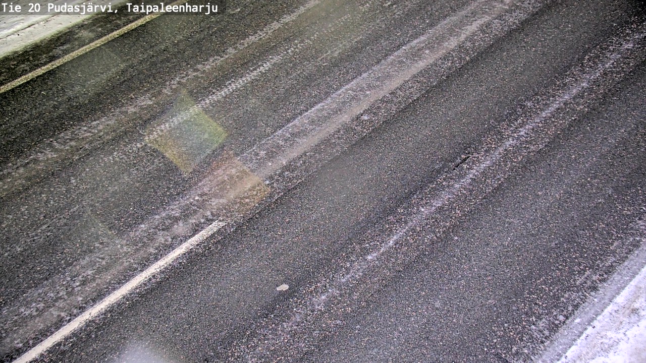Weather Camera Image Väg 20 Pudasjärvi, Taipaleenharju, Pudasjärvi, Pohjois-Pohjanmaa