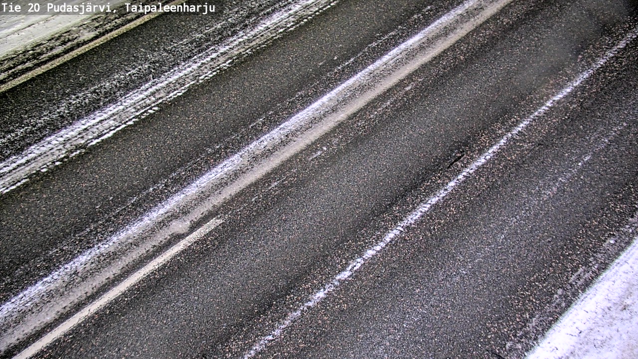 Weather Camera Image Väg 20 Pudasjärvi, Taipaleenharju, Pudasjärvi, Pohjois-Pohjanmaa