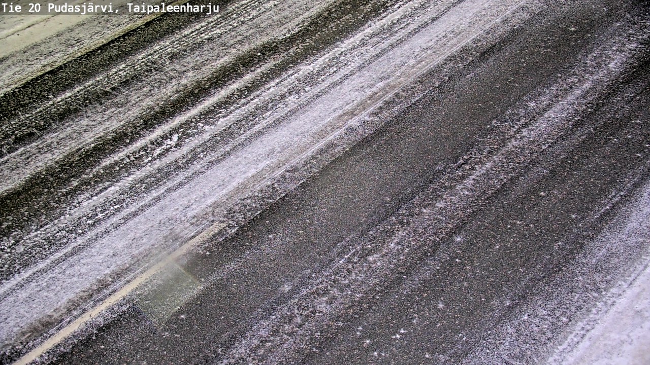 Weather Camera Image Väg 20 Pudasjärvi, Taipaleenharju, Pudasjärvi, Pohjois-Pohjanmaa