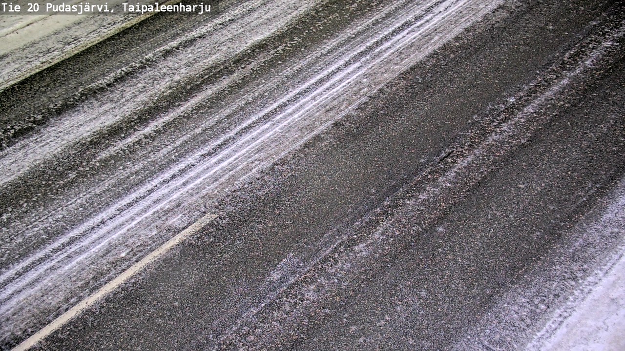 Weather Camera Image Väg 20 Pudasjärvi, Taipaleenharju, Pudasjärvi, Pohjois-Pohjanmaa