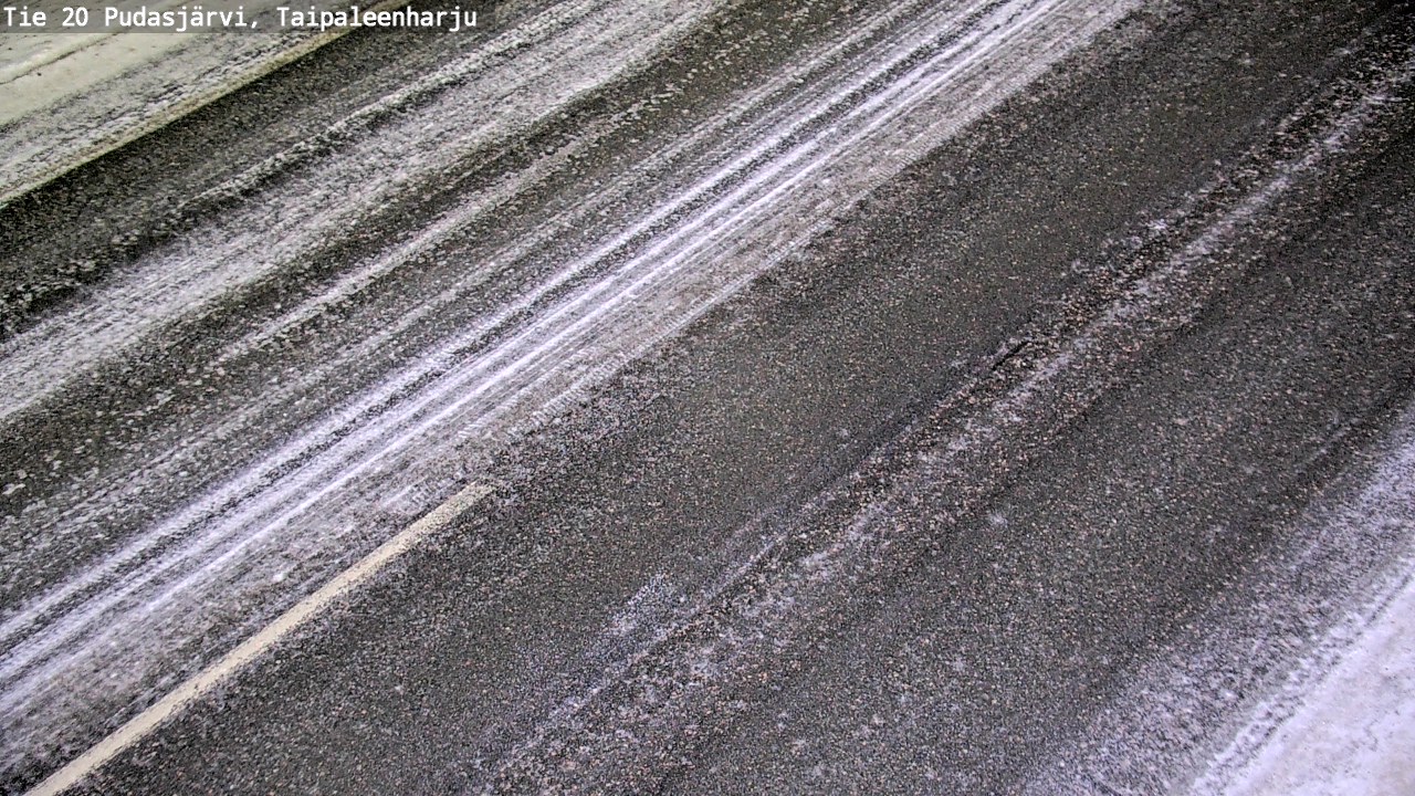 Weather Camera Image Väg 20 Pudasjärvi, Taipaleenharju, Pudasjärvi, Pohjois-Pohjanmaa