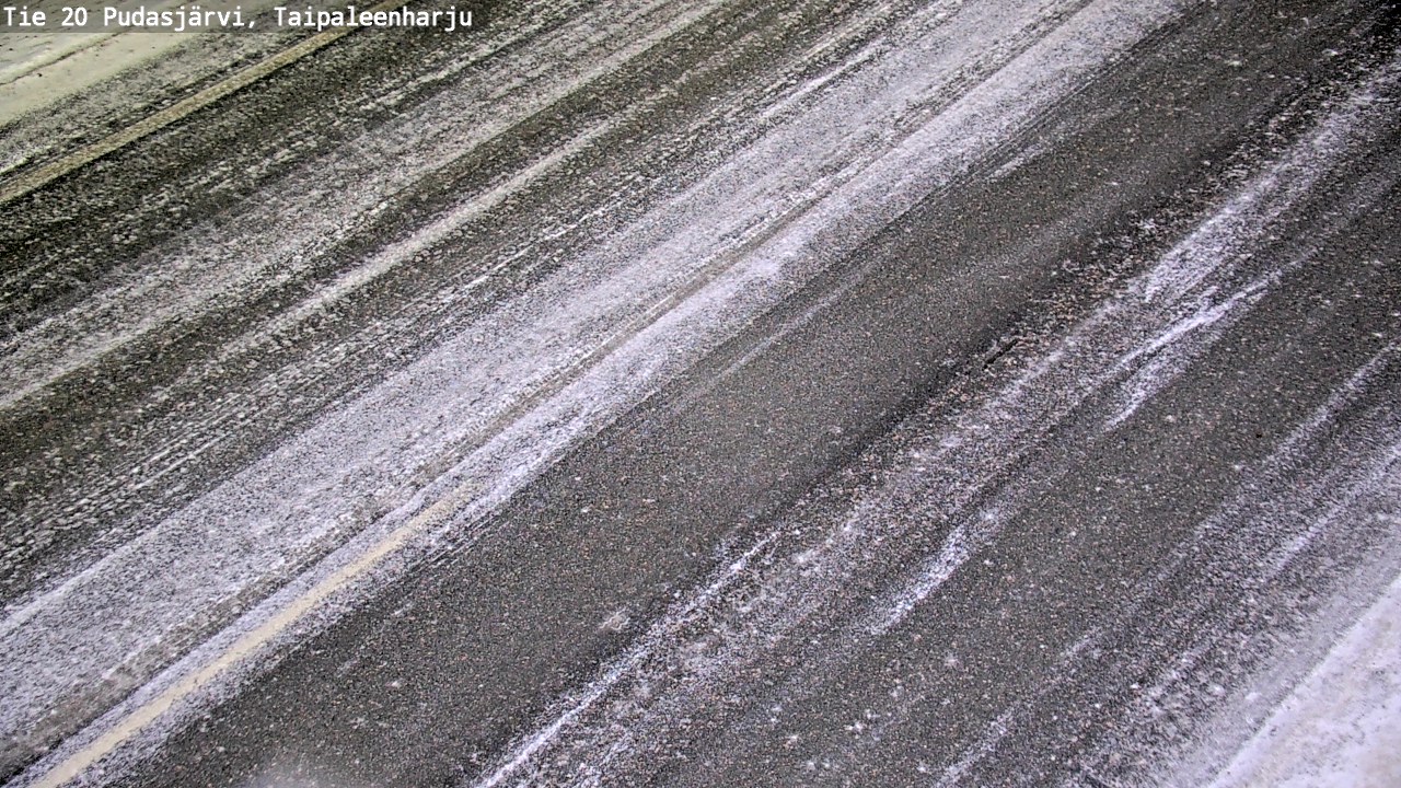 Weather Camera Image Väg 20 Pudasjärvi, Taipaleenharju, Pudasjärvi, Pohjois-Pohjanmaa