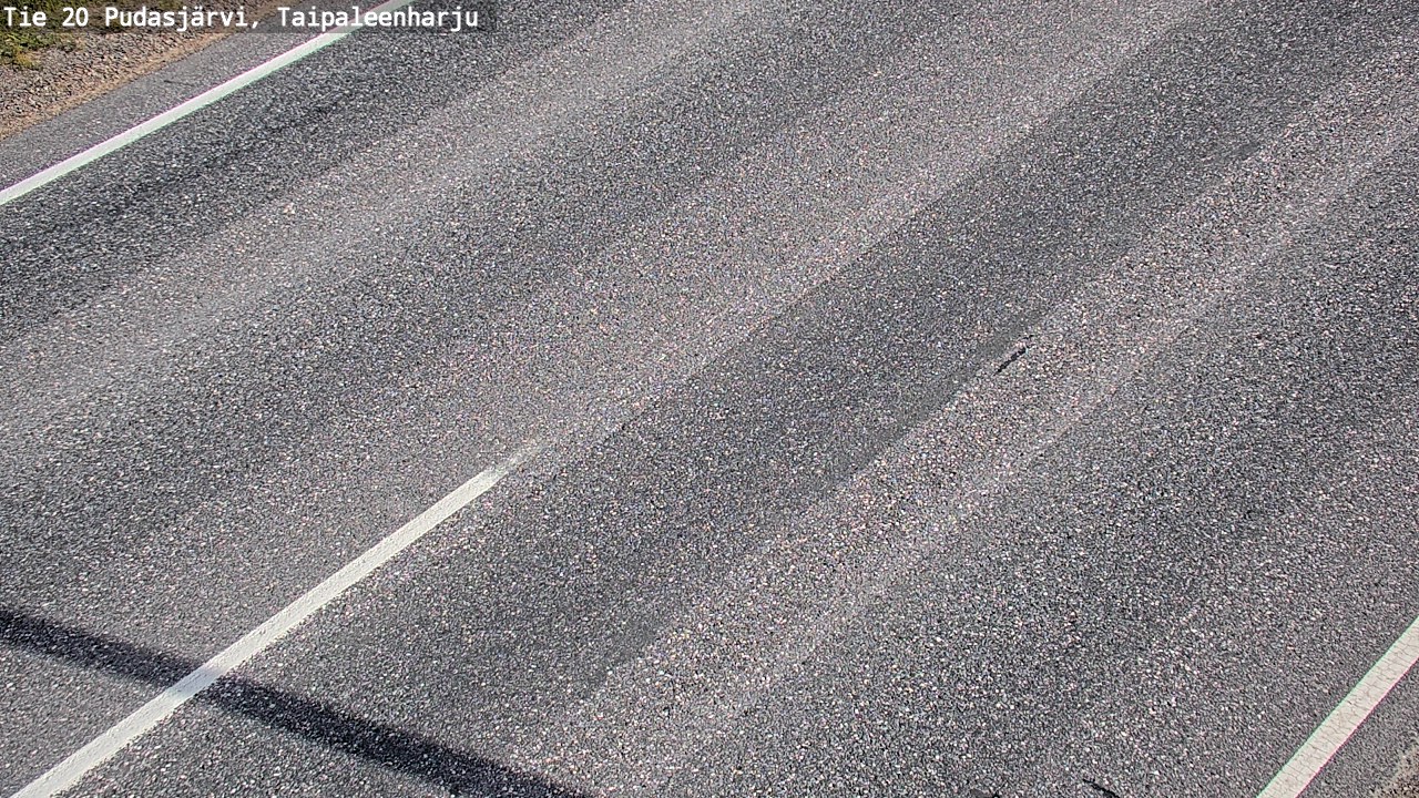 Weather Camera Image Road 20 Pudasjärvi, Taipaleenharju, Pudasjärvi, Pohjois-Pohjanmaa