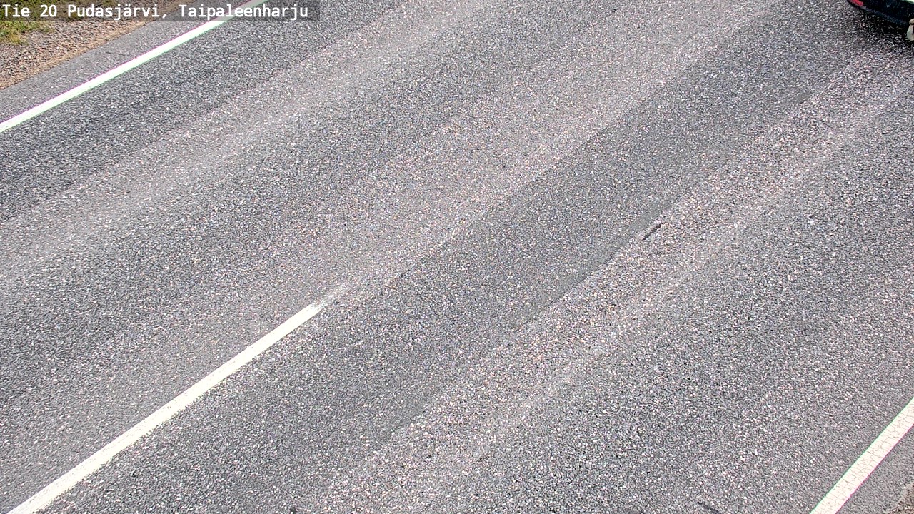 Weather Camera Image Road 20 Pudasjärvi, Taipaleenharju, Pudasjärvi, Pohjois-Pohjanmaa