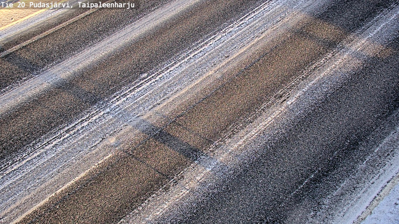 Weather Camera Image Road 20 Pudasjärvi, Taipaleenharju, Pudasjärvi, Pohjois-Pohjanmaa