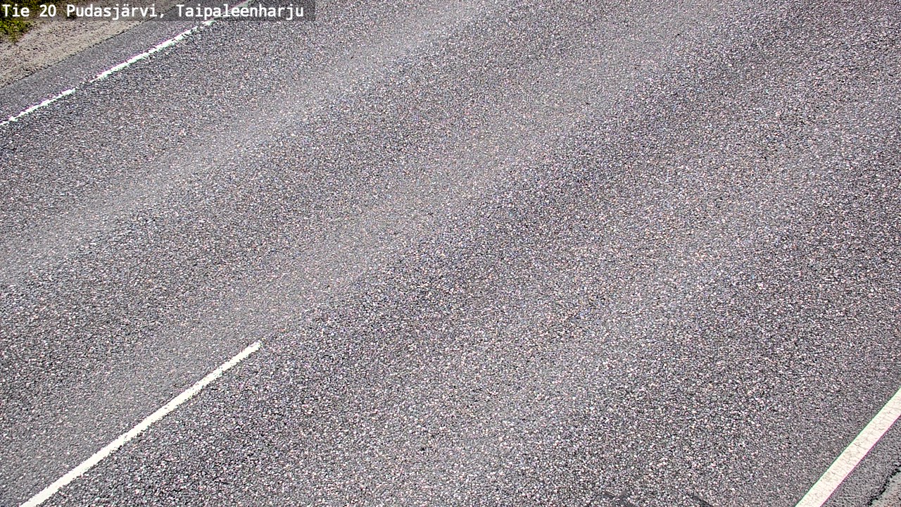 Weather Camera Image Road 20 Pudasjärvi, Taipaleenharju, Pudasjärvi, Pohjois-Pohjanmaa