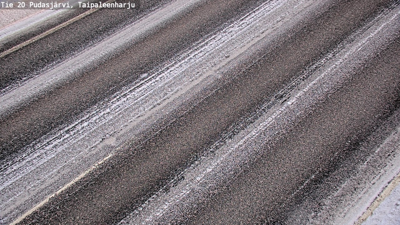 Weather Camera Image Road 20 Pudasjärvi, Taipaleenharju, Pudasjärvi, Pohjois-Pohjanmaa