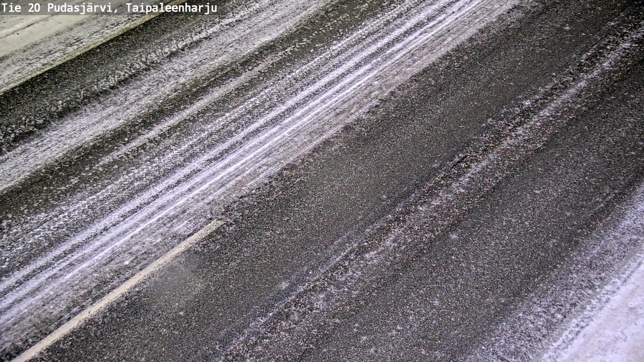 Weather Camera Image Väg 20 Pudasjärvi, Taipaleenharju, Pudasjärvi, Pohjois-Pohjanmaa