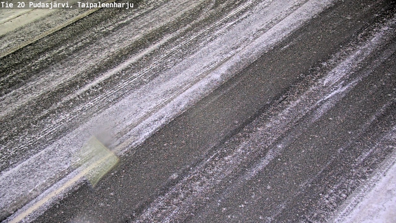 Weather Camera Image Väg 20 Pudasjärvi, Taipaleenharju, Pudasjärvi, Pohjois-Pohjanmaa