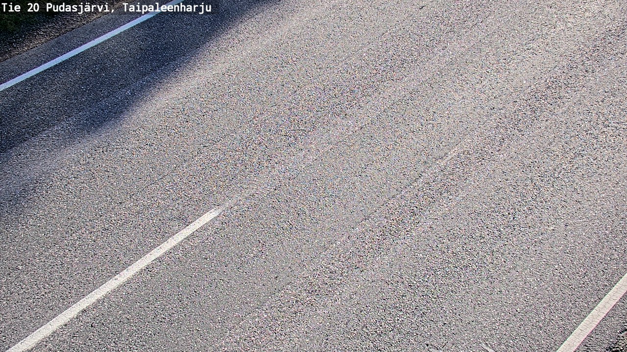 Weather Camera Image Road 20 Pudasjärvi, Taipaleenharju, Pudasjärvi, Pohjois-Pohjanmaa