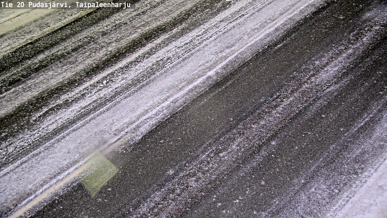 Weather Camera Image Väg 20 Pudasjärvi, Taipaleenharju, Pudasjärvi, Pohjois-Pohjanmaa