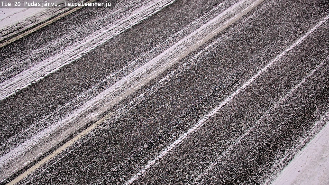 Weather Camera Image Väg 20 Pudasjärvi, Taipaleenharju, Pudasjärvi, Pohjois-Pohjanmaa