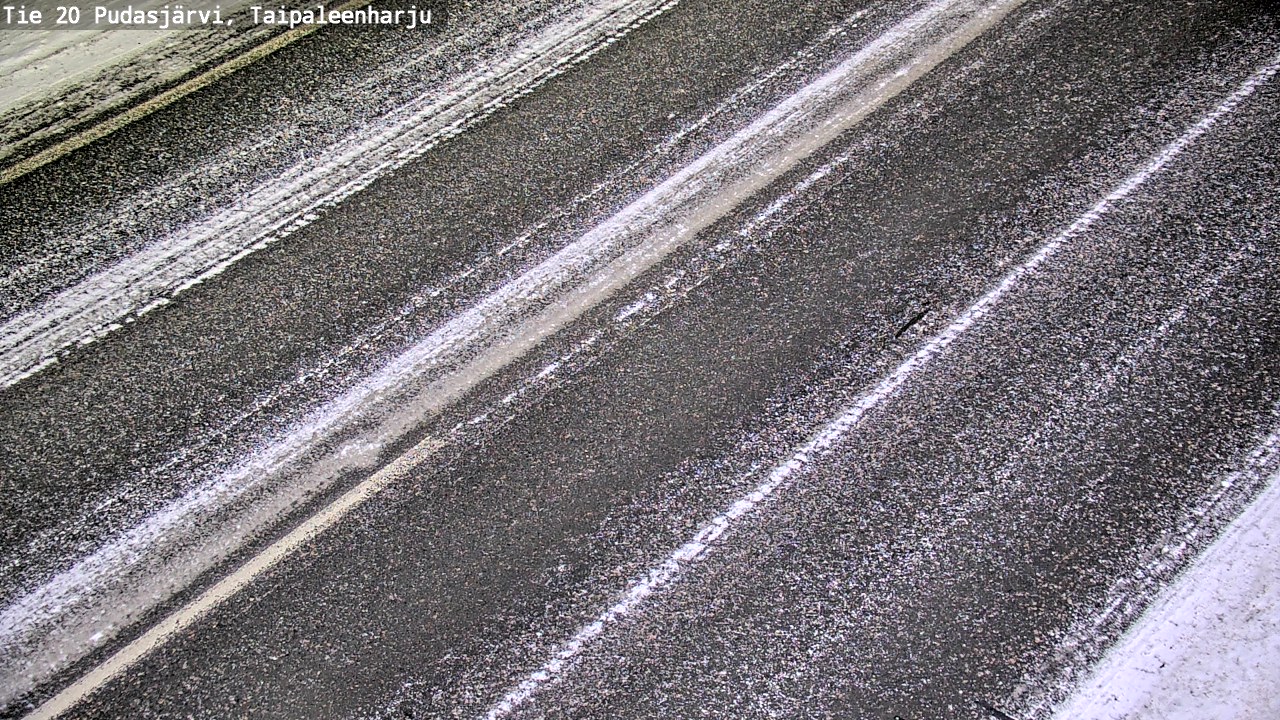 Weather Camera Image Väg 20 Pudasjärvi, Taipaleenharju, Pudasjärvi, Pohjois-Pohjanmaa
