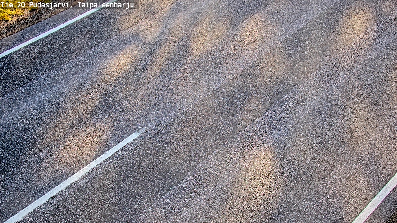 Weather Camera Image Road 20 Pudasjärvi, Taipaleenharju, Pudasjärvi, Pohjois-Pohjanmaa