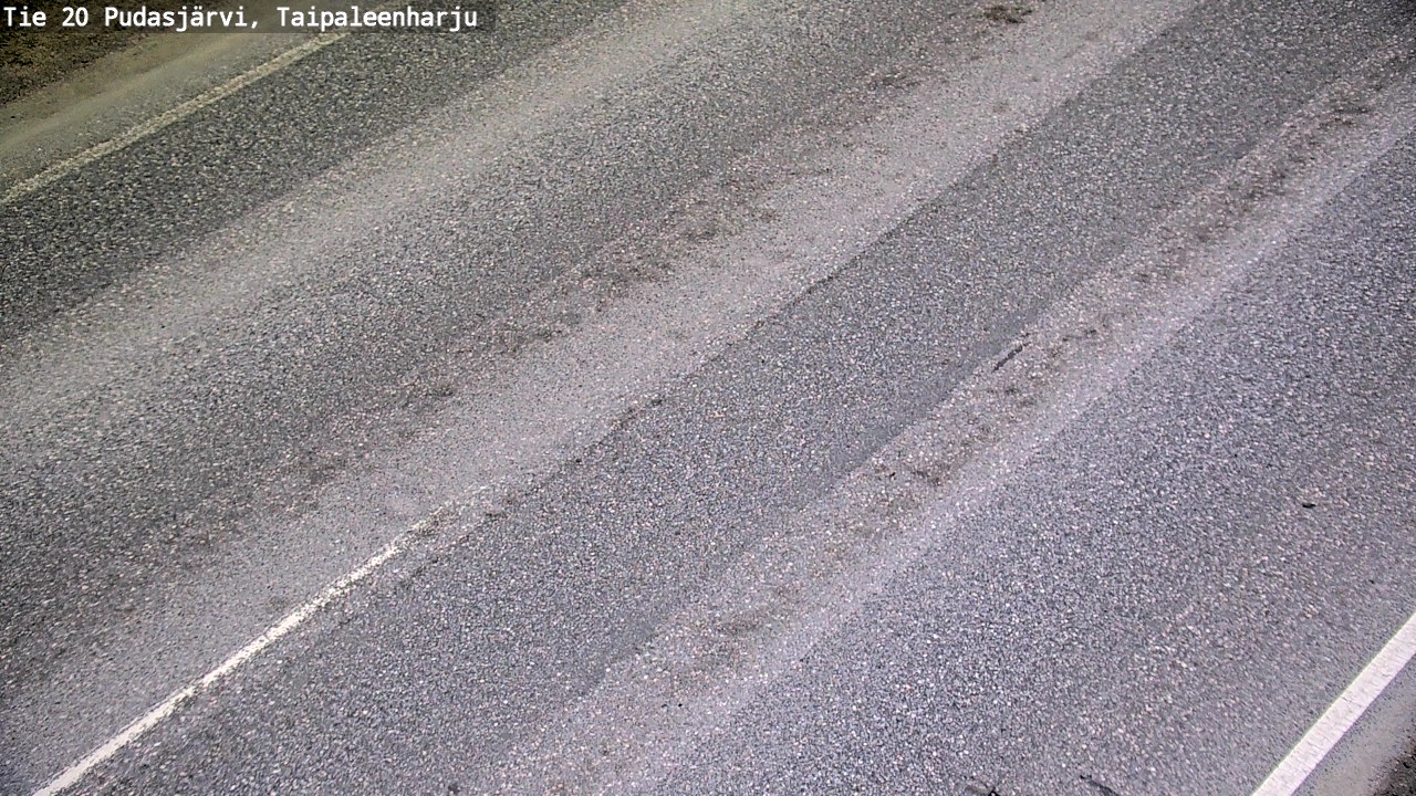 Weather Camera Image Road 20 Pudasjärvi, Taipaleenharju, Pudasjärvi, Pohjois-Pohjanmaa