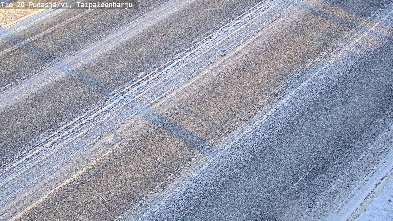 Weather Camera Image Road 20 Pudasjärvi, Taipaleenharju, Pudasjärvi, Pohjois-Pohjanmaa