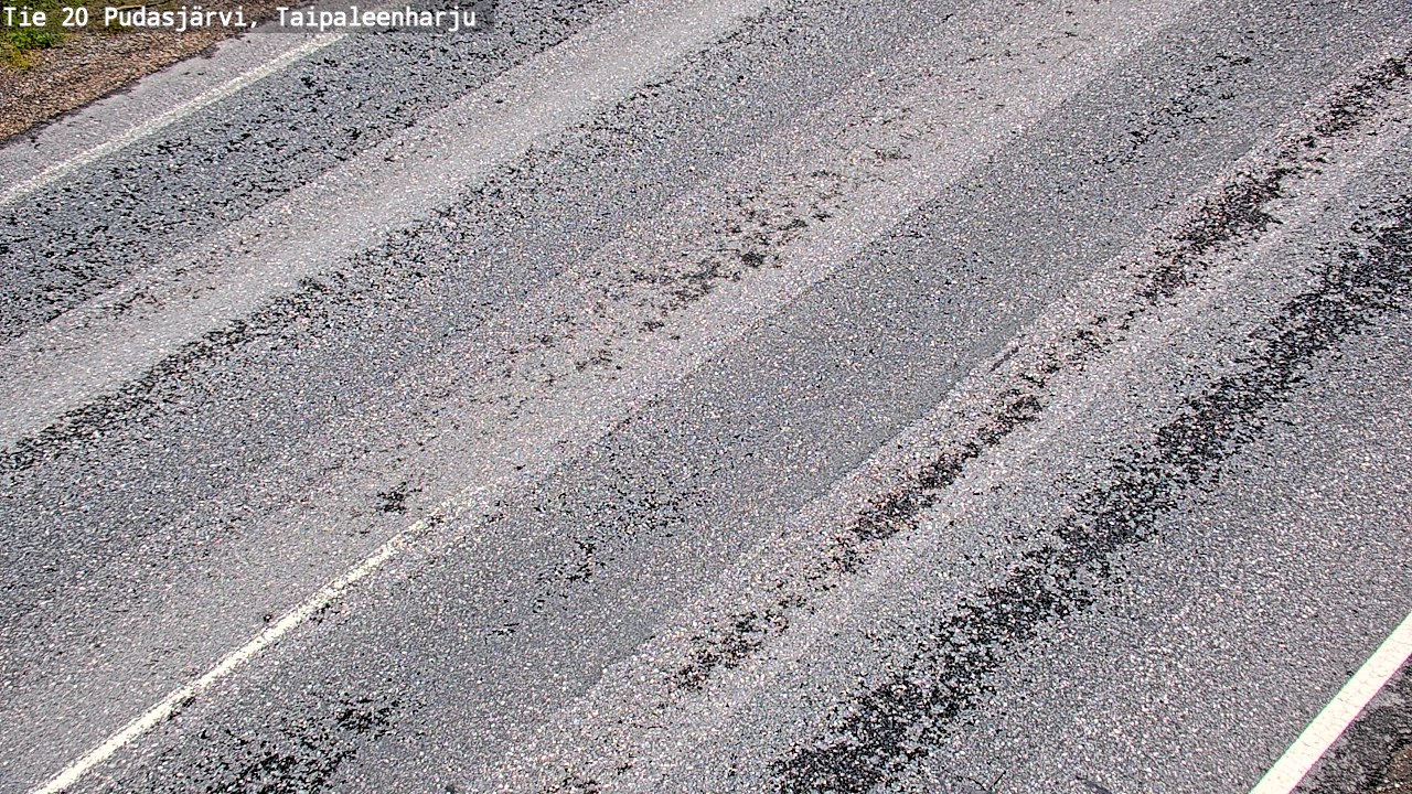 Weather Camera Image Road 20 Pudasjärvi, Taipaleenharju, Pudasjärvi, Pohjois-Pohjanmaa