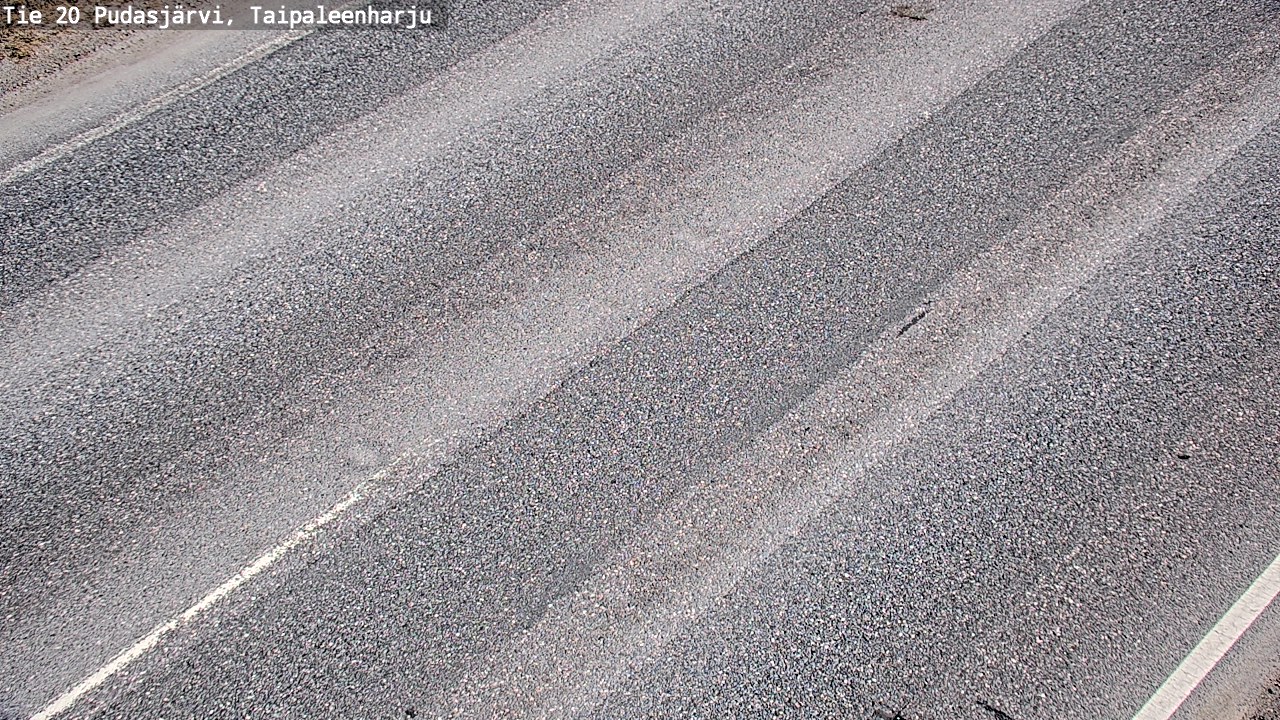 Weather Camera Image Road 20 Pudasjärvi, Taipaleenharju, Pudasjärvi, Pohjois-Pohjanmaa