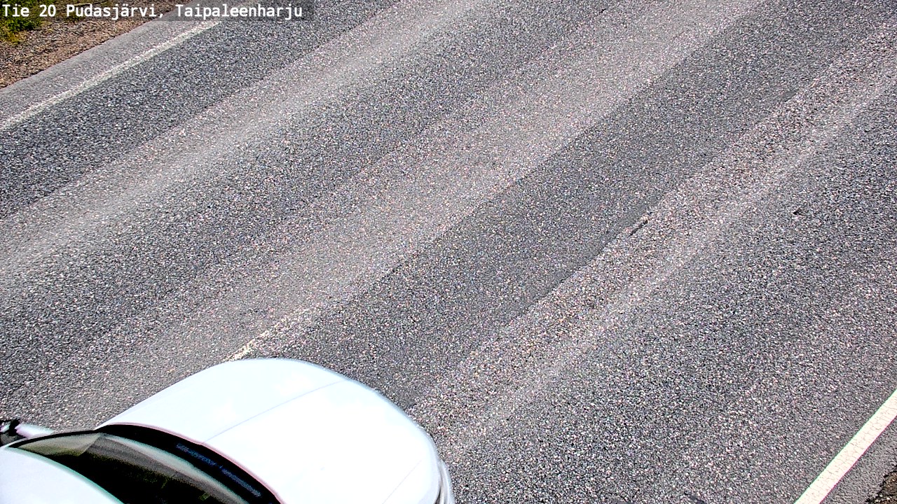 Weather Camera Image Väg 20 Pudasjärvi, Taipaleenharju, Pudasjärvi, Pohjois-Pohjanmaa