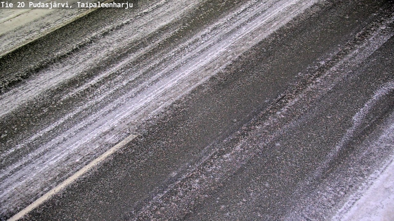 Weather Camera Image Väg 20 Pudasjärvi, Taipaleenharju, Pudasjärvi, Pohjois-Pohjanmaa