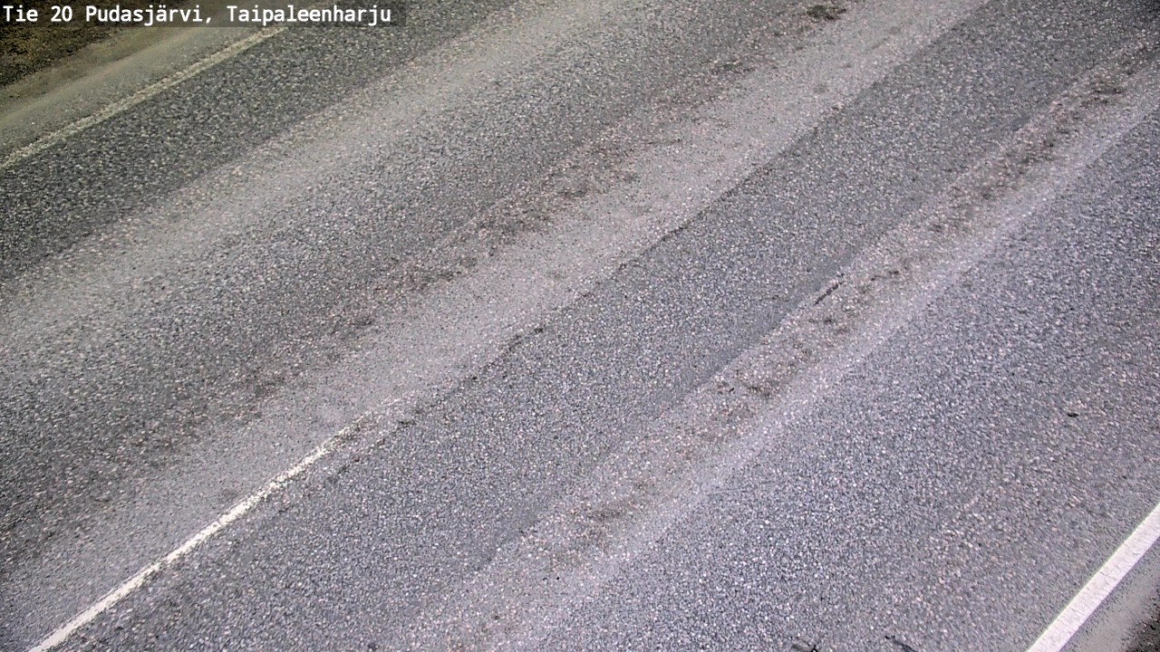 Weather Camera Image Road 20 Pudasjärvi, Taipaleenharju, Pudasjärvi, Pohjois-Pohjanmaa