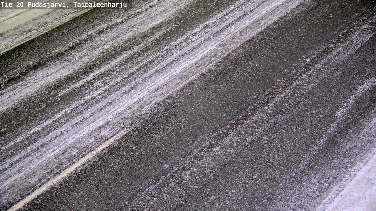 Weather Camera Image Väg 20 Pudasjärvi, Taipaleenharju, Pudasjärvi, Pohjois-Pohjanmaa