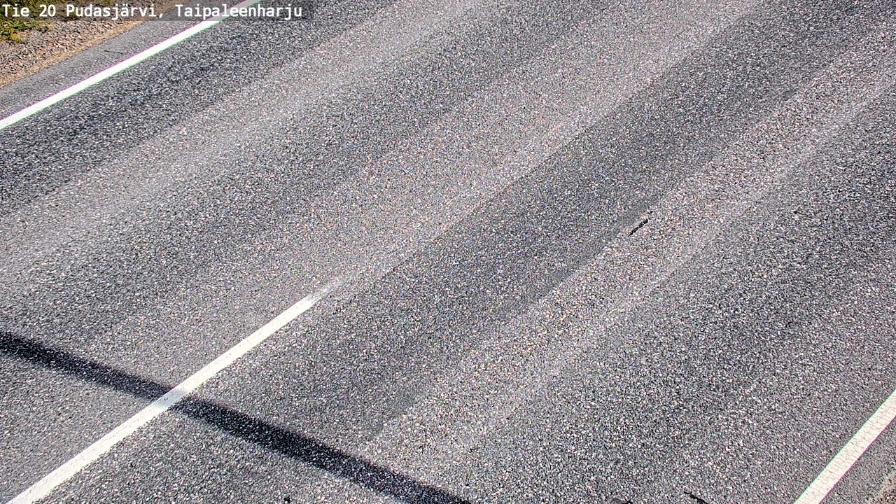 Weather Camera Image Road 20 Pudasjärvi, Taipaleenharju, Pudasjärvi, Pohjois-Pohjanmaa