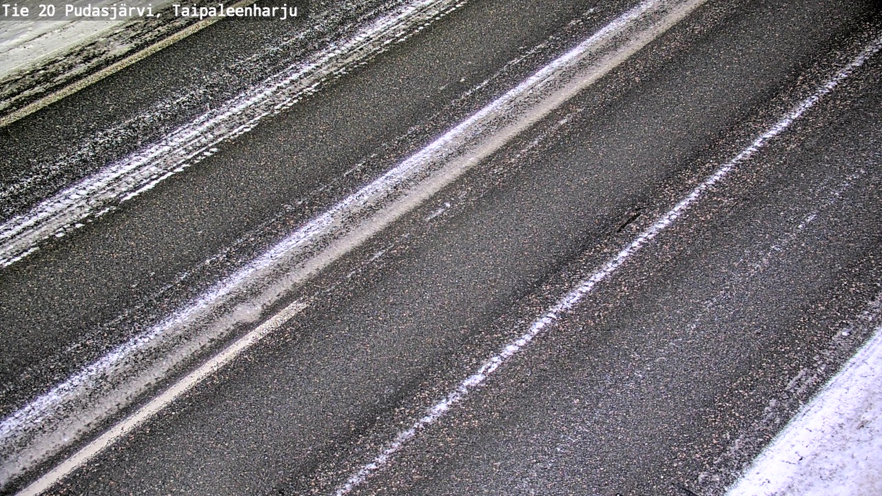 Weather Camera Image Väg 20 Pudasjärvi, Taipaleenharju, Pudasjärvi, Pohjois-Pohjanmaa